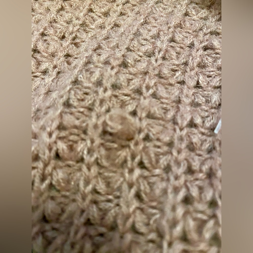 💥BOGO💥 Anthropologie Moth Rocia Mauve Knit Cardigan Sweater Size Large - Picture 11 of 11